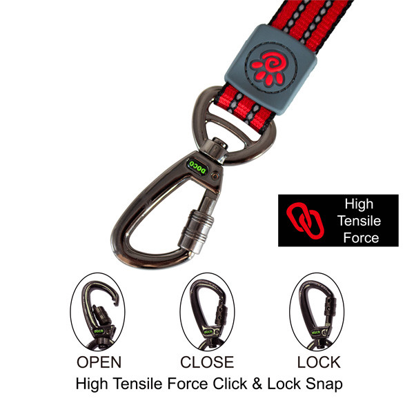 DOCO VARIO LEASH WITH REFLECTIVE THREAD - DCV5048