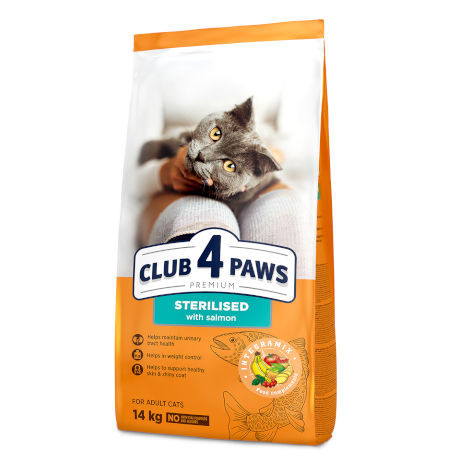 طعام جاف قطط CLUB 4 PAWS دجاج 300 جرام