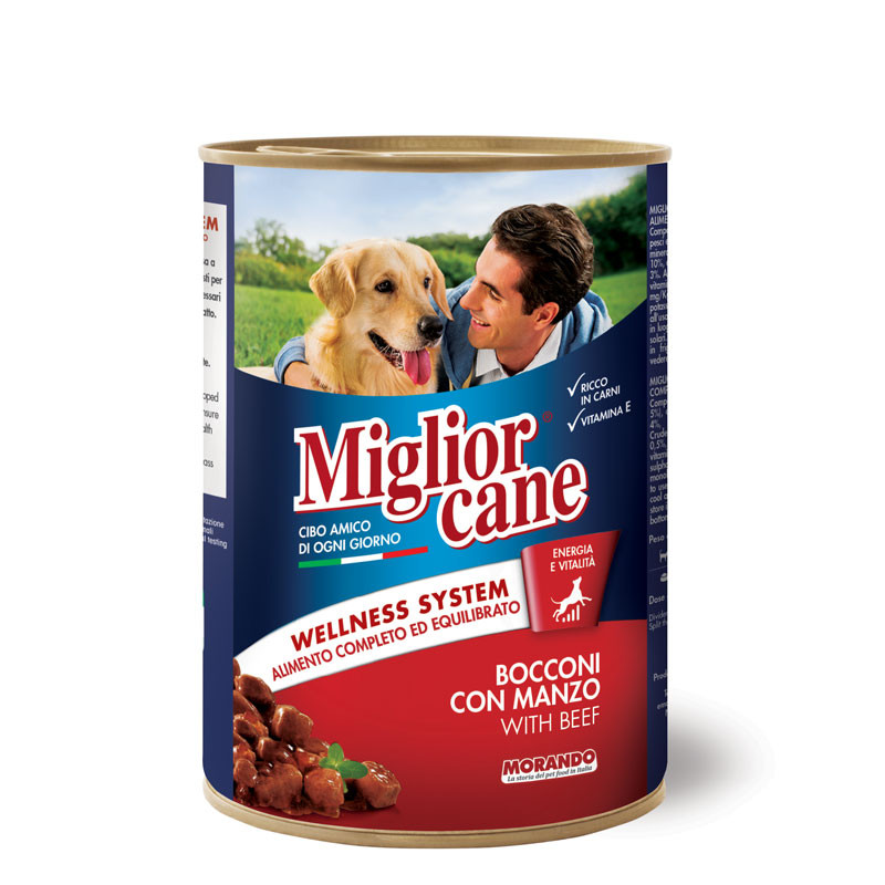 Migliorcane Chunks With Beef 405 gm