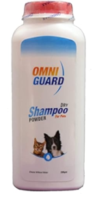 OmniGuard Dry Shampoo Powder for Dogs & Cats Strawberry 100gm