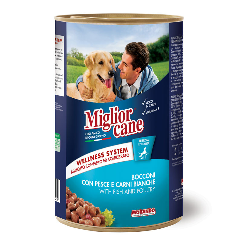 Migliorcane Chunks With Fish and White Meats 1250 gm