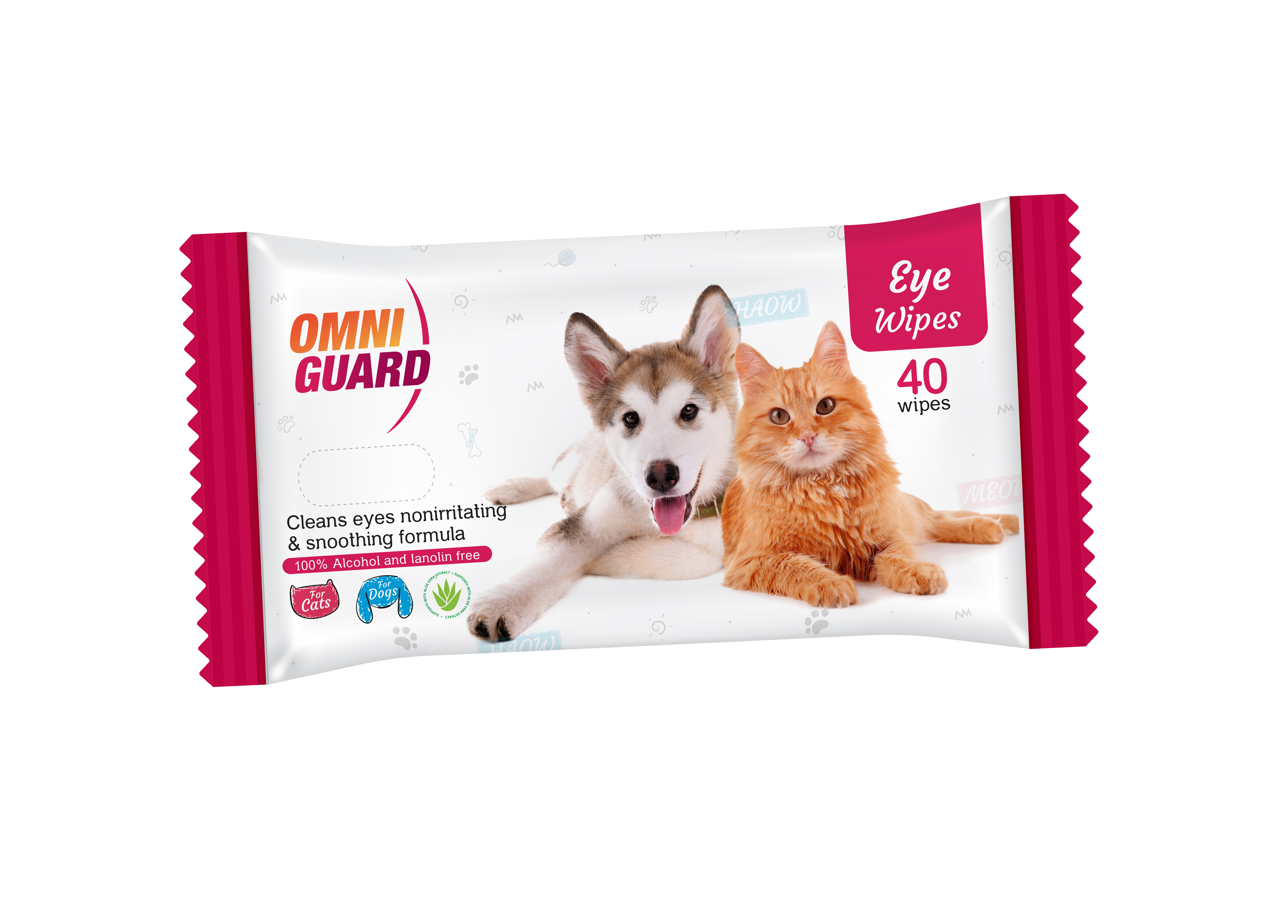 OmniGuard Eye Wipes - 40 wipes