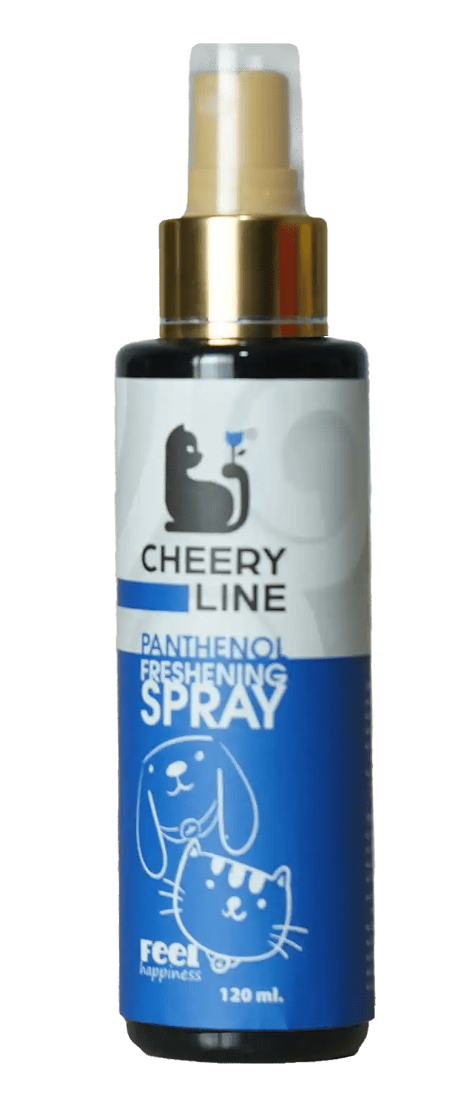 CHERRYLINE Panthenol Freshening & Moisturizer Spray For Cats and Dogs 120ml - Happiness